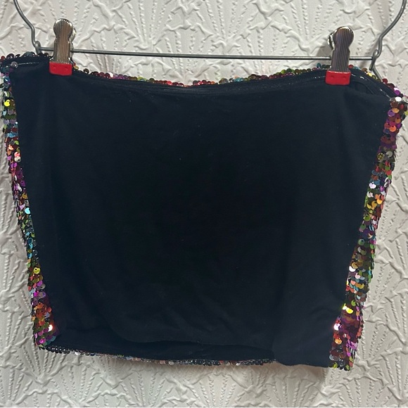 Wild Fable Large Mermaid Sequined Multicolor Women's Tube Top - Picture 2 of 5